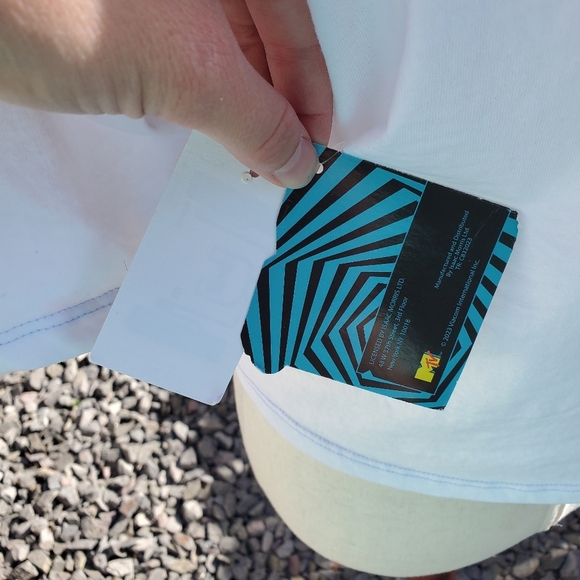 MTV | "1981 World Tour" Cropped Tee sz S - Picture 6 of 8